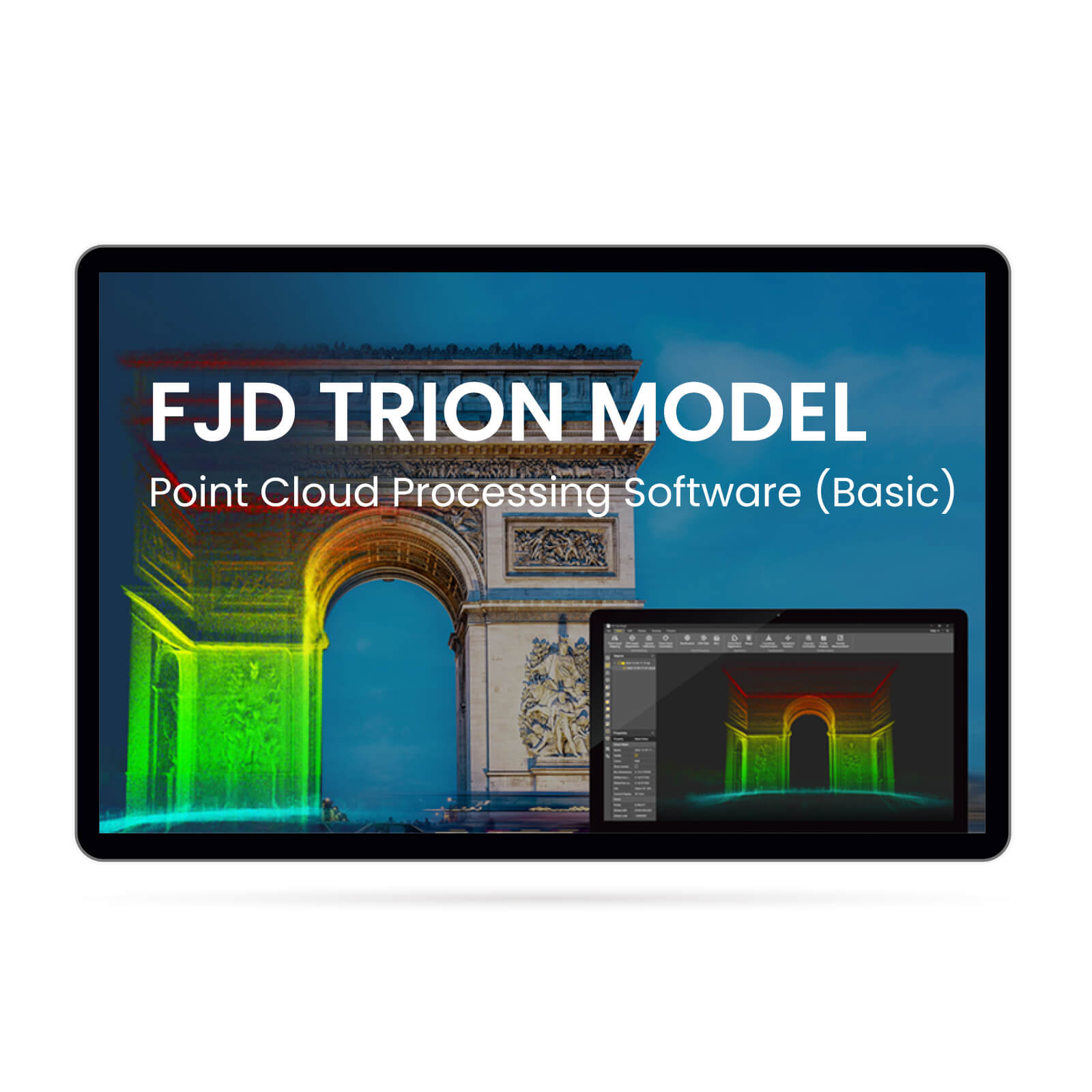 Software de procesamiento de nube de puntos modelo FJD Trion