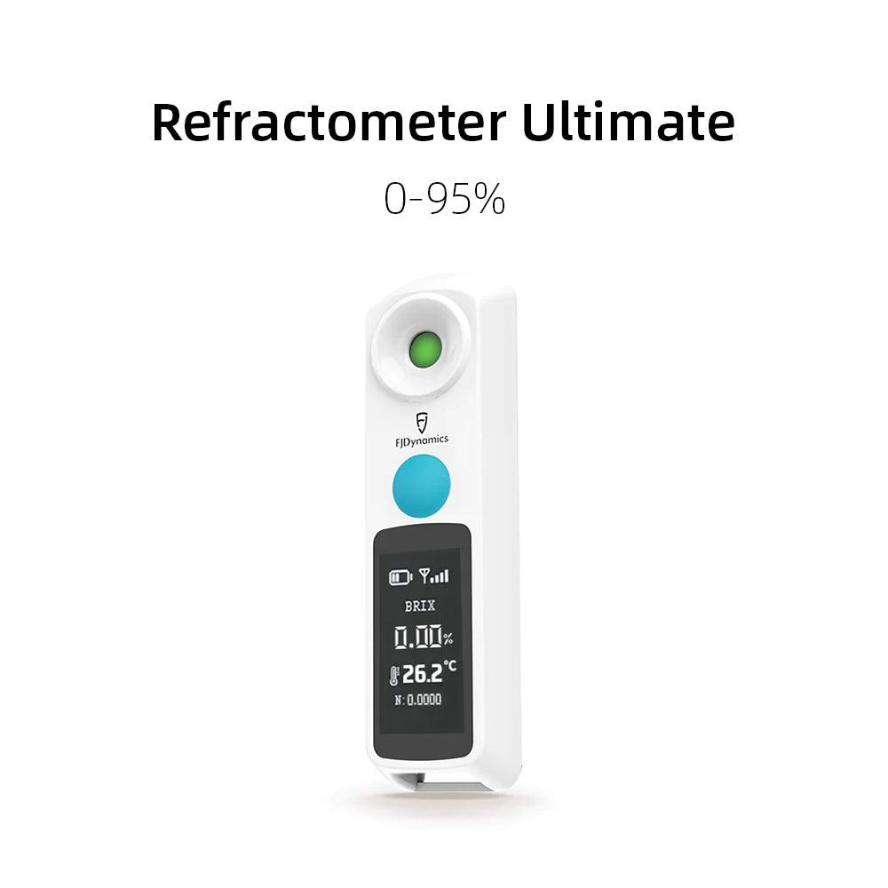 Digital Brix Refractometer Flagfront brix Meter Refractometer Automatic  Temperature Compensation Brix Refractometer Range 0-55%，±0.1% Precision for