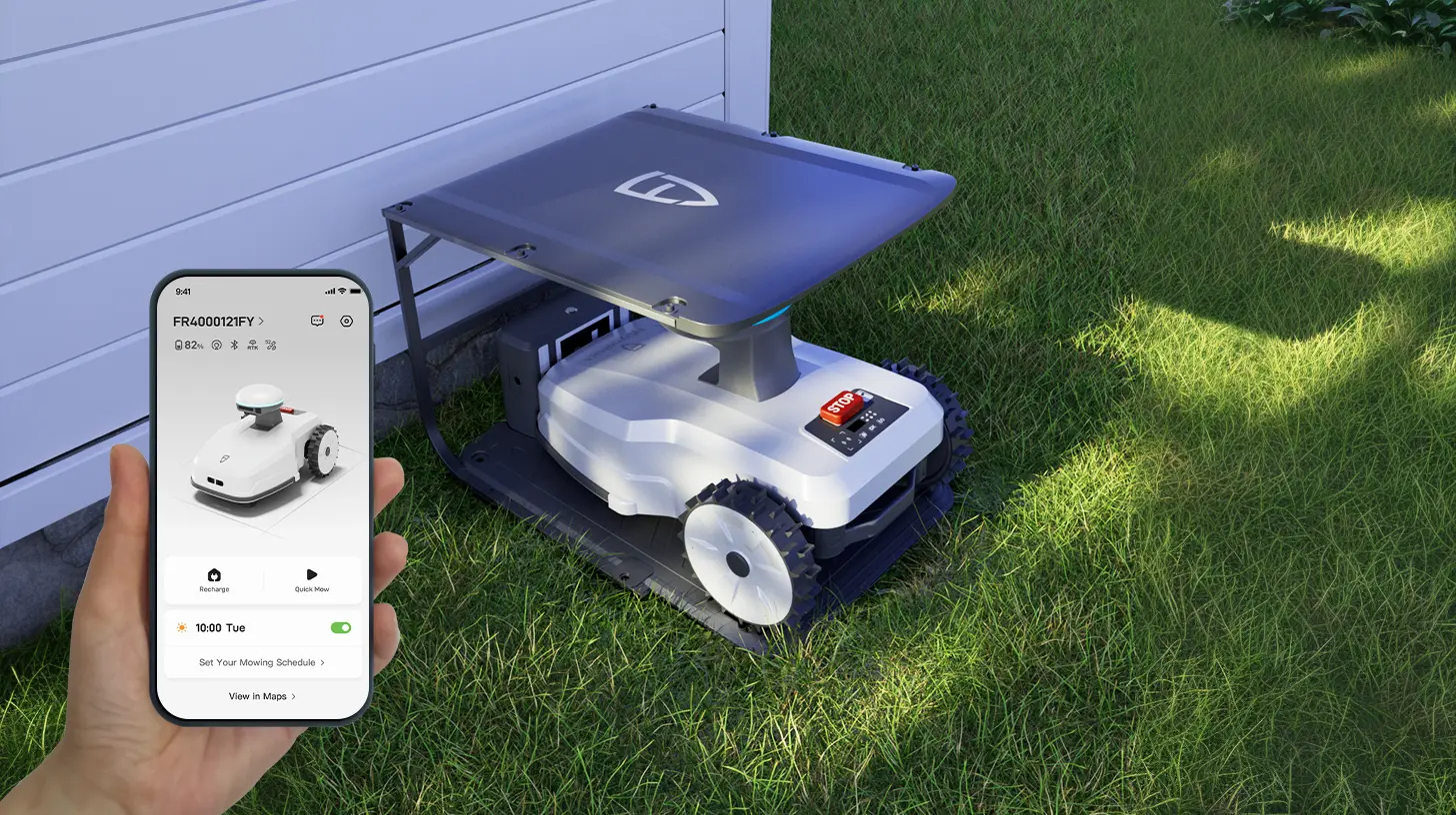 self-charging robotic lawn mower