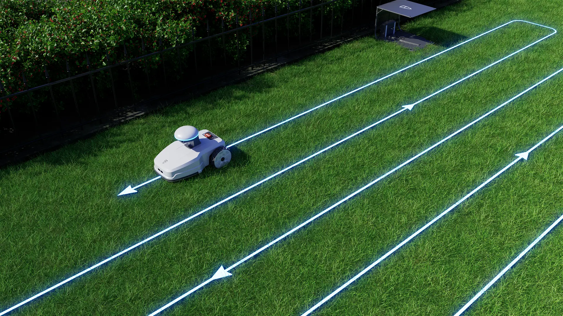 FR4000 robotic lawn mower app scheduling and live progress tracking